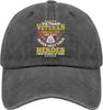 Veteran Daughter Raised By Mine Baseball Cap Polyester Casual Adjustable Hat for Adults