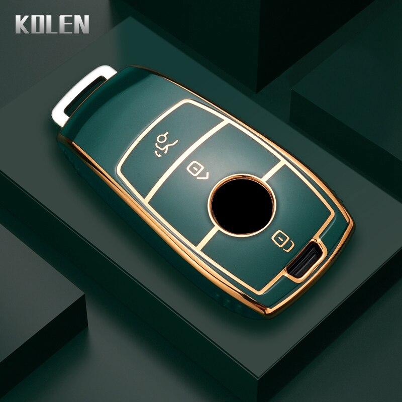 TPU Car Remote Key Case Cover Shell for Mercedes Benz A C E S G Class GLC CLE CLA GLB GLS W177 W205 W213 W222 X167 AMG