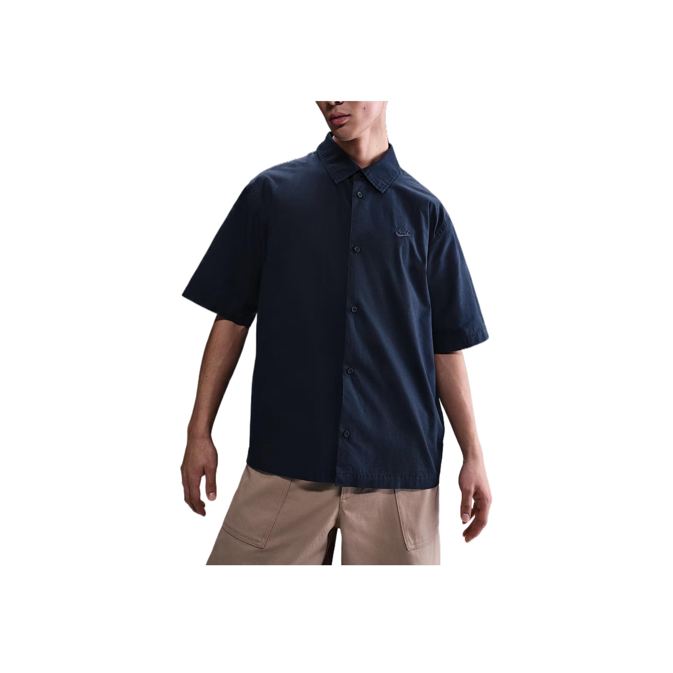 Nike Club Fashion Comfortable Trendy Simple Short Sleeve Shirt Men shirts Obsidian HJ2030451 S