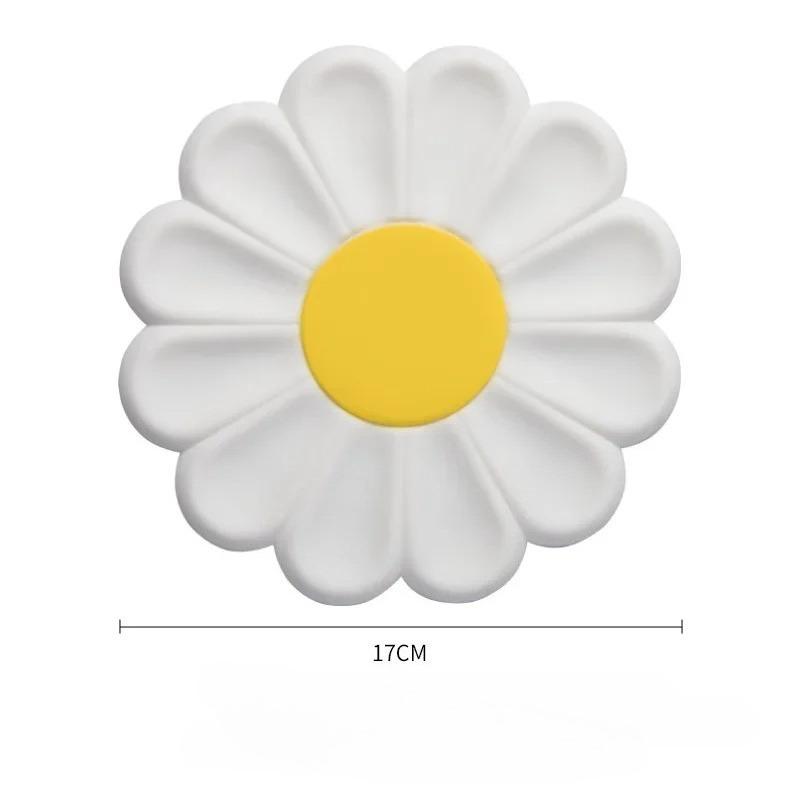 1Pcs Flower Heat Resistant Silicone Mat Drink Cup Coasters Non-slip Pot Holder Table Placemat Kitchen Accessories Coasters Pads