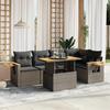 VidaXL Garden Lounge Set with Cushions 6 Pcs, Patio Sofas, Patio Furniture Set, Outdoor Furniture, Grey 3273510