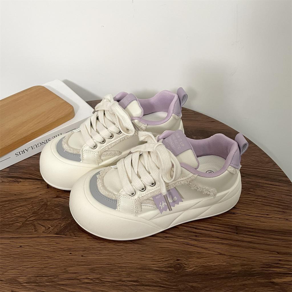 Fashion Women Flat New Wave Platform Sneakers Female Autumn New Round Toe Mixed Colors Women Casual Shoes Comfortable Breathable Loafers