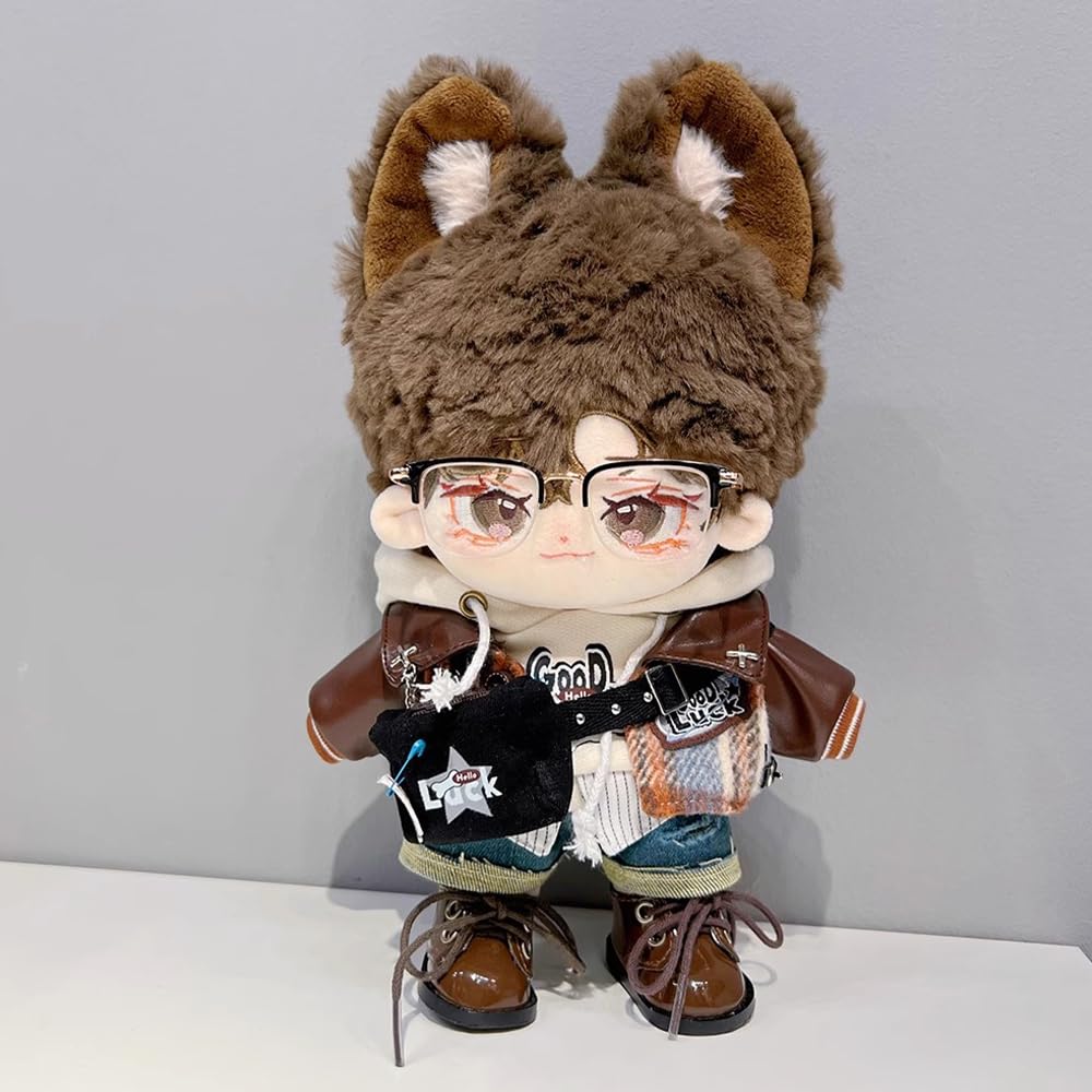 niannyyhouse Ripped Vintage Cool 20cm Plush Cotton Hoodie, Jacket, Jeans, Backpack, Glasses, Shoes, Suit, 10cm, 15cm, Clothes, Doll, Accessories,