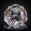 Cusdie 55MM D20 Kostky s ostrými hranami Samolepky švestkových květů 20stranné Kostky Písek v kostce D20 Polyedrické kostky pro RPG Stolní hru D&D Dárek