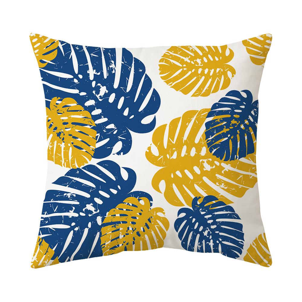 

Pillow New Nordic Fabric Printed Pillow Case Sofa Cushion Office Pillow Case Bedside Backrest Pillow Case 45 * 45Cm (excluding pillow core)