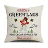 Letter Christmas Pillow Nordic Style Cushion Linen Print Colorful Bedside Pillow