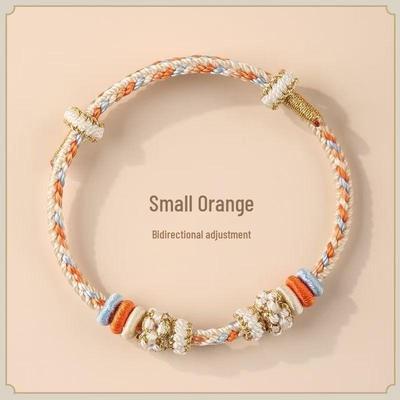 Dunhuang Red Pan Chang Knot Hand-Woven Bracelet – Wearable DIY Gift Accessory