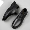 Mode Herrskor i Äkta Läder Brittisk Stil Herr Oxfords Skor Casual Snörskor Formella Affärsskor Bröllopsklädsel Skor
