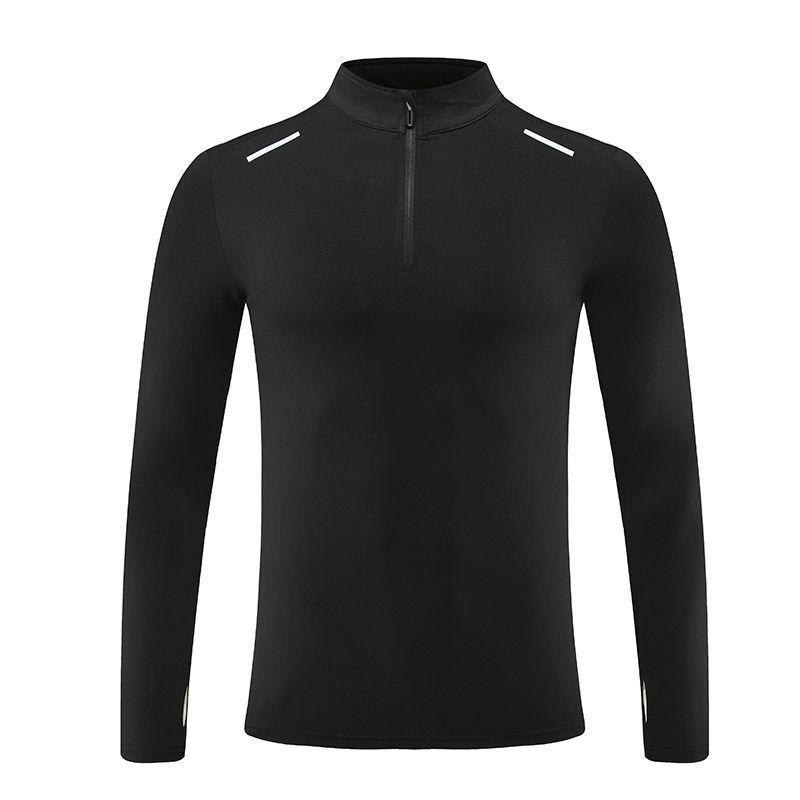 Men's Quick-Dry Half-Zip Long Sleeve Sports T-Shirt - 2024 Spring/Autumn Running & Fitness Apparel