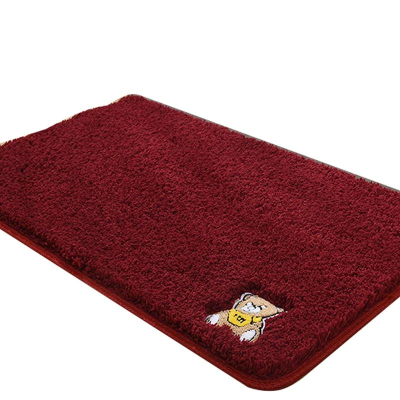 Bathroom Floor Mat, Water-Absorbent Bathroom Foot Mat, Non-Slip Mat, Carpet Mat, Toilet Door Mat, Household Plush Special Mat