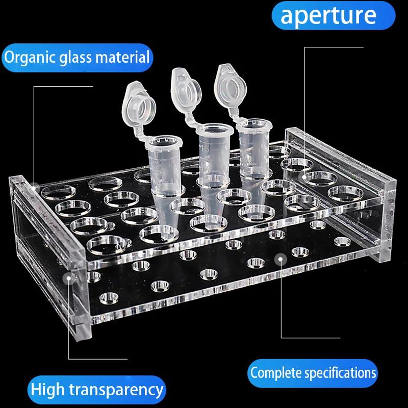 0,2 ml/0,5 ml/1,5 ml/2 ml/10 ml/15 ml/50 ml Reagenzglashalter Reagenzglasständer 40/40/24/24/18/10 Löcher Labor Schulbedarf