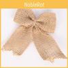 Handmade Bow Christmas With Linen Material Decor Festival Holiday Party Supplies