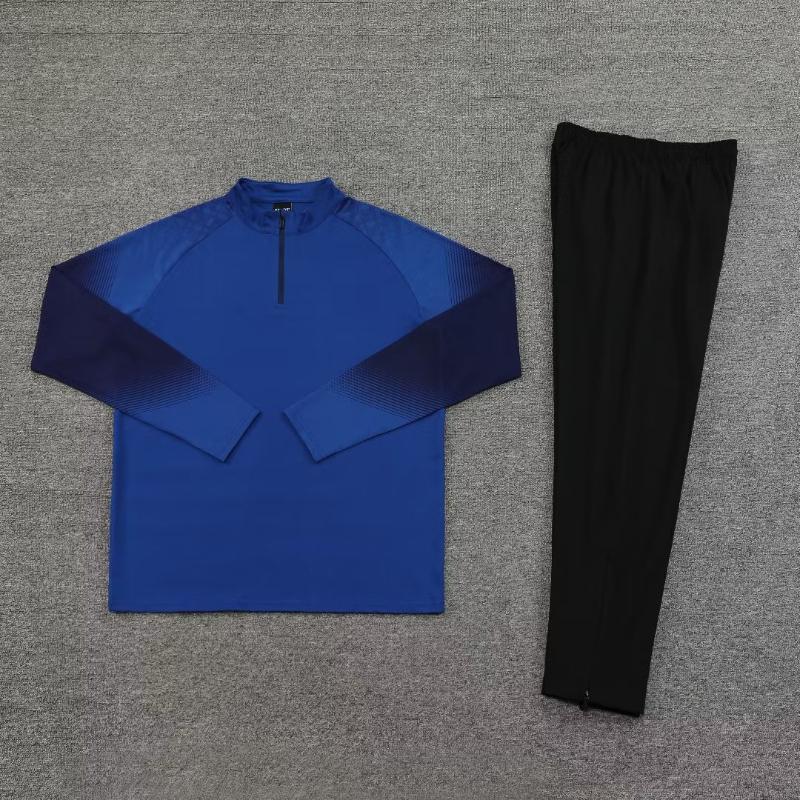 Men's Football Tracksuit 23-25 Training Soccer Survetement Kits Customized Name Number Logo Spring Winter Warm-up Sportwears
