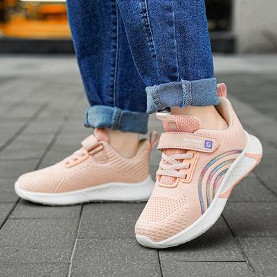 Sneakers Shoes for Girls Pink Children Mesh Breathable Casual Kids Sports Shoes Lightweight Cute Walking Tennis Sports for Girls 27-39