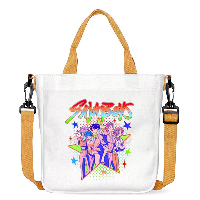 Anime Cartoon Print Office Worker Commuter Portable Messenger Bag Student Large Capacity Casual Handbag