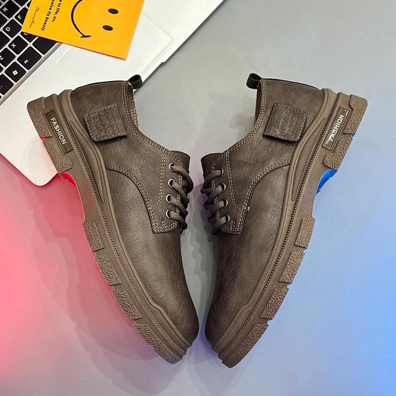 Autumn new low-top British Martin boots 22 years casual leather shoes black formal business leather shoes