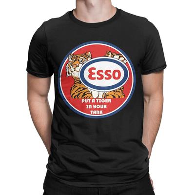 Esso Motoröl Vintage Singen Lustig 100% Baumwolle T-Shirt Esso Oberteile T-Shirts Für Unisex