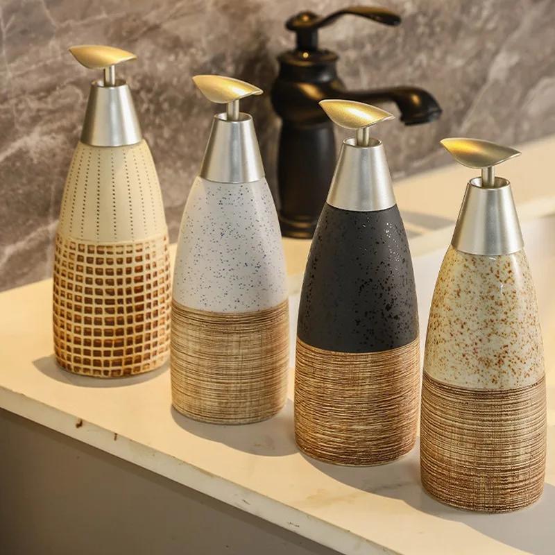 Ceramic Shower Gel Bottle Lotion Bottle Hand Sanitizer Bottle Soap Dispenser Lotion Container Bathroom Accessories Products