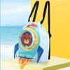 Separation Storage Wet Dry Bag Portable Beach Backpack Shark Drawstring Swimming Bag  Children Use