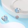 Copper Colored Zircon Shell Butterfly Amulet Body Shape Charm Flat Charm Suitable For Pan Original Bracelet