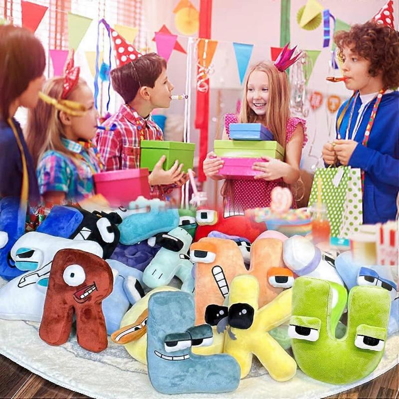 26 PCS Alphabet Letter Lore Plush Toys,Alphabet Letter Lore Plushies Toys,Soft Stuffed Animal Figure Doll for Kids and Adult