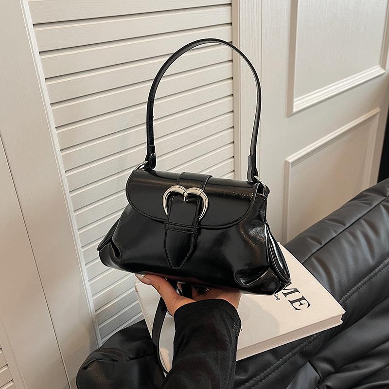 

Premium handbag bag women s new fashionable exquisite shoulder underarm bag commuter messenger bag чёрный