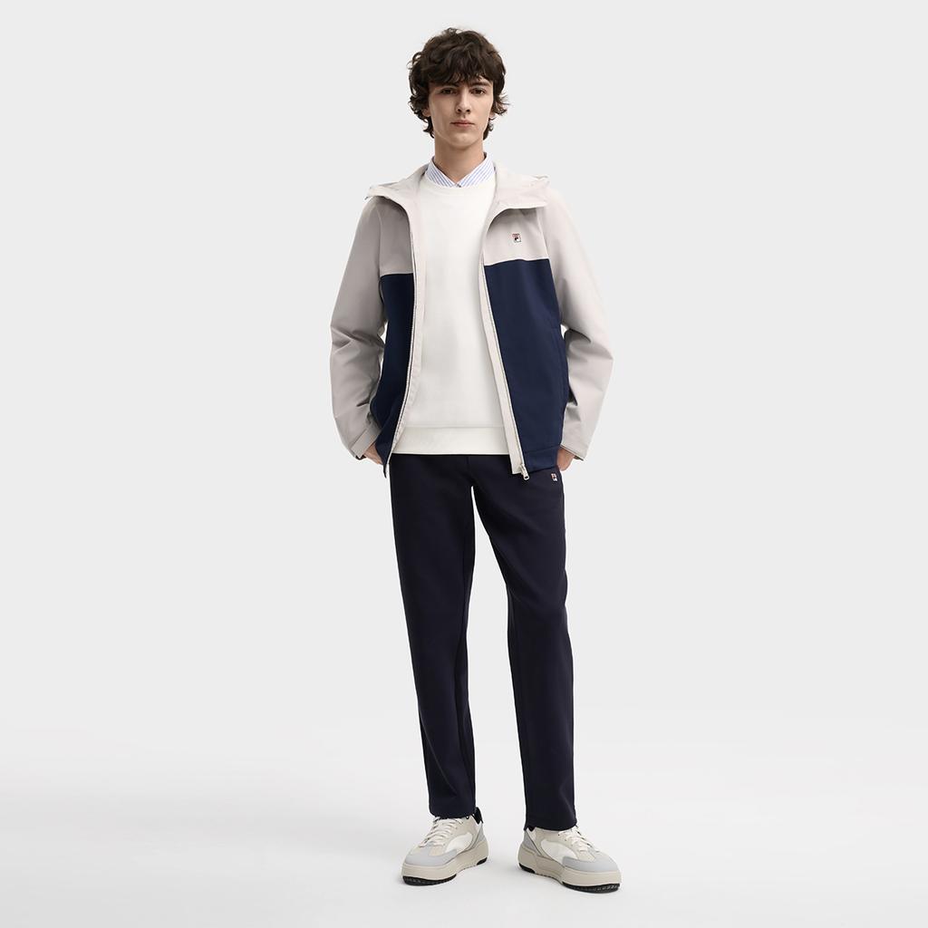 Fila Heritage Fashion Classic Simple Solid Color Versatile Comfortable Straight Leg Casual Pants Men Bottoms Legendary-Blue F11M548611FNV