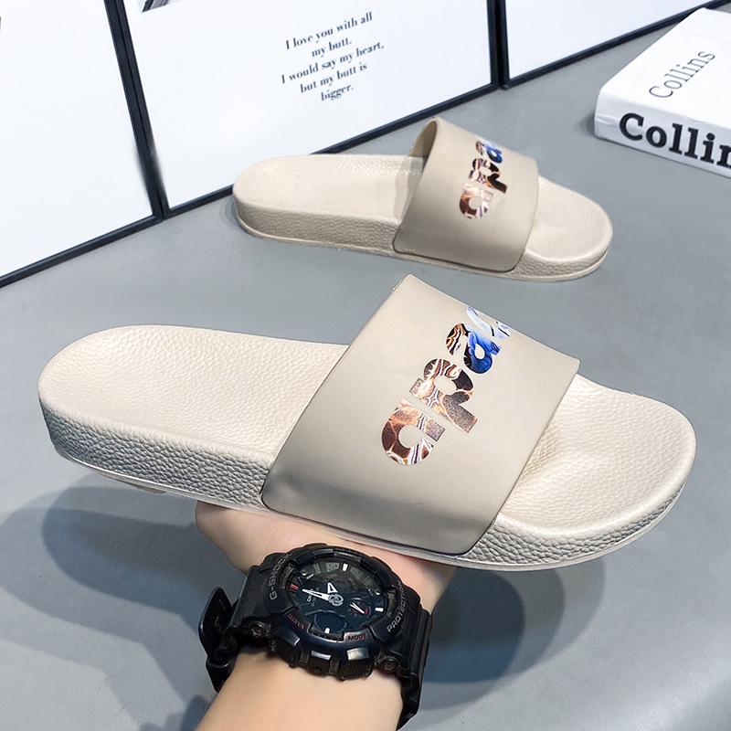 

2025 Summer Non-Slip Soft Sole Indoor Slippers for Men and Women 39 бежевий