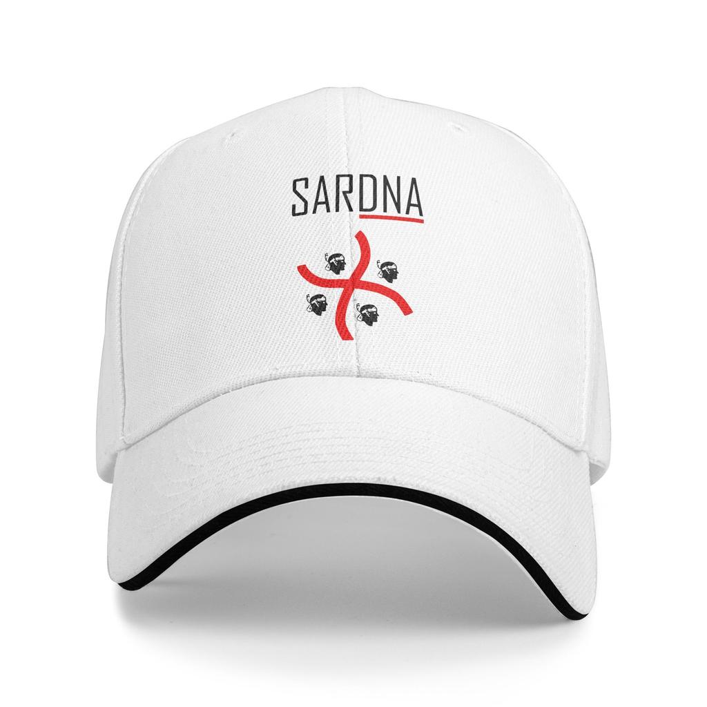 Sardinia Flag Sandwich Caps Unisex ,Hip-Hop,Baseball Cap Sandwich Hat Breathable Polyester Cap Summer Hat