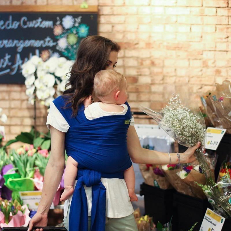 Echarpe de portage boba wrap serenity dark blue - boba