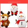 Adorably Soft Christmas Plush Santa Elk Snowman Stuffed Doll For Kids And Adults