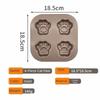 Non Stick Cake Plate 4/6/9/12 Cavity Cake Muffin Tin Tray Cute Cake Mold  for Home Kitchen