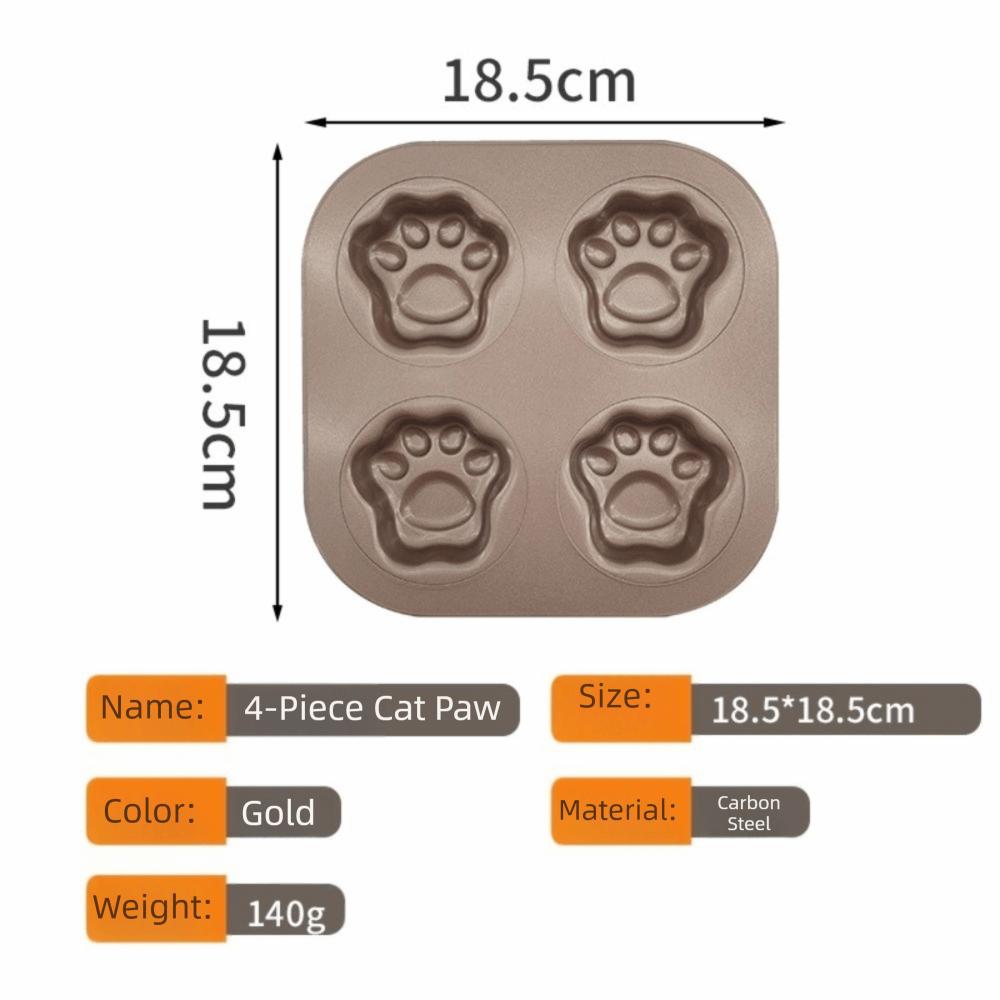Non Stick Cake Plate 4/6/9/12 Cavity Cake Muffin Tin Tray Cute Cake Mold for Home Kitchen