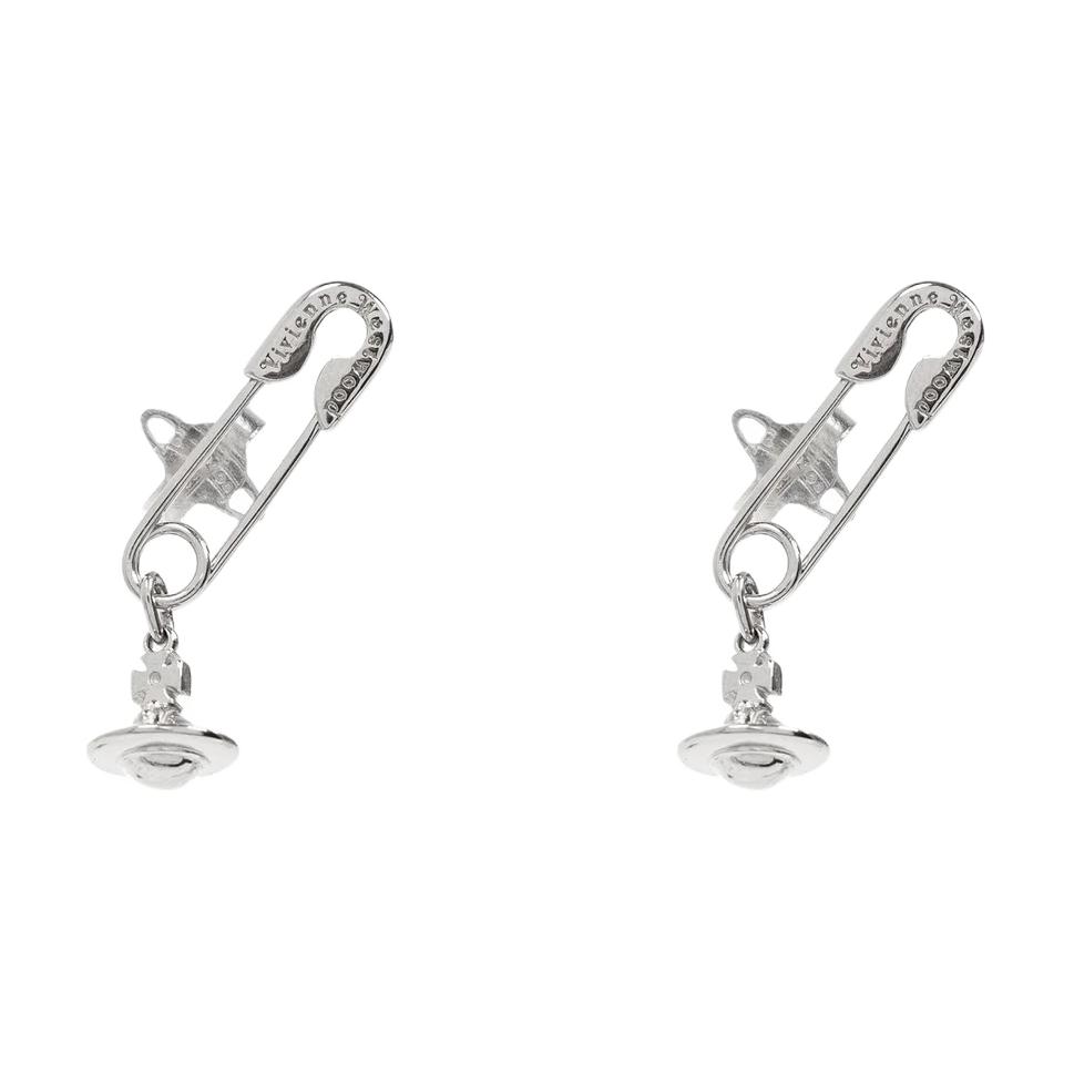 

Сережки Vivienne Westwood Embellished Design зі срібла 925 проби, жіночі сережки 6201035Y01P019 Basic Packaging-Dust Bag+Box