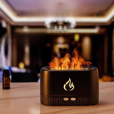 USB 3D Flammen Aromatherapie Luftbefeuchter mit Automatischer Sprühfunktion