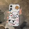 Transparent Cat Ears Flower Childish Dog for Apple 16 15 14 13promax Phone Case 12 17