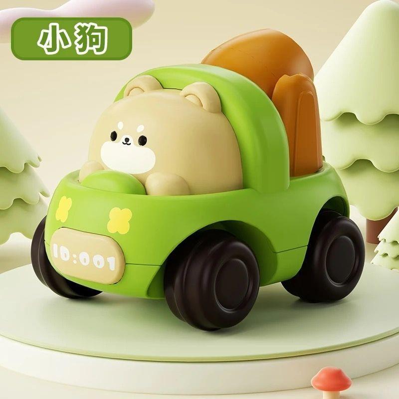

Cute Pig Inertia Engineering Car, Slide Dump Mixer Truck, Anti-fall Cartoon Vehicle Toy for Kids 3-6 Years Boys Girls
