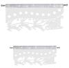 Santa Claus on a sleigh curtain pelmet CHRISTMAS WHITE GLAMOUR 60x35