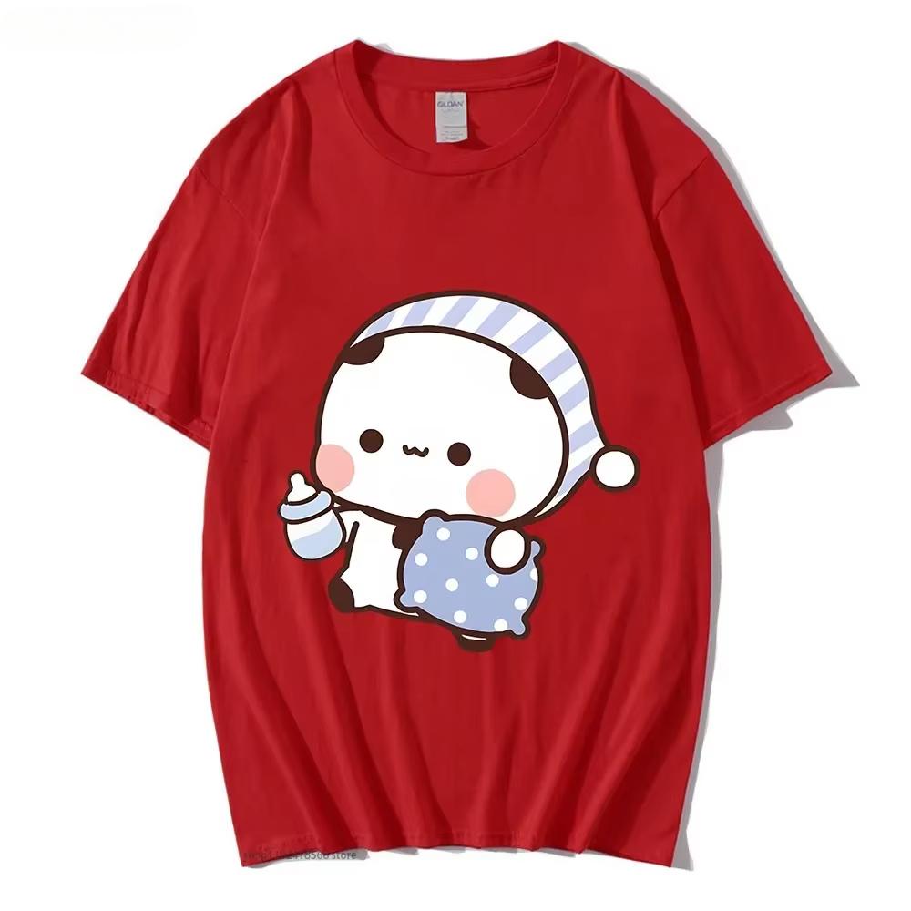 Camiseta De Pareja Con Bonito Panda BuBu Para Dormir Con Camiseta Gráfica De Oso DuD Ropa Para Mujercamisetas De Manga