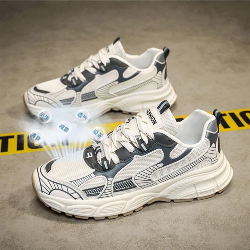 Neue Sneaker Herren Trends Plateau Schuhe Leichte Outdoor Sportschuhe für Herren Atmungsaktive Laufschuhe Herren Schnürung Freizeitschuh