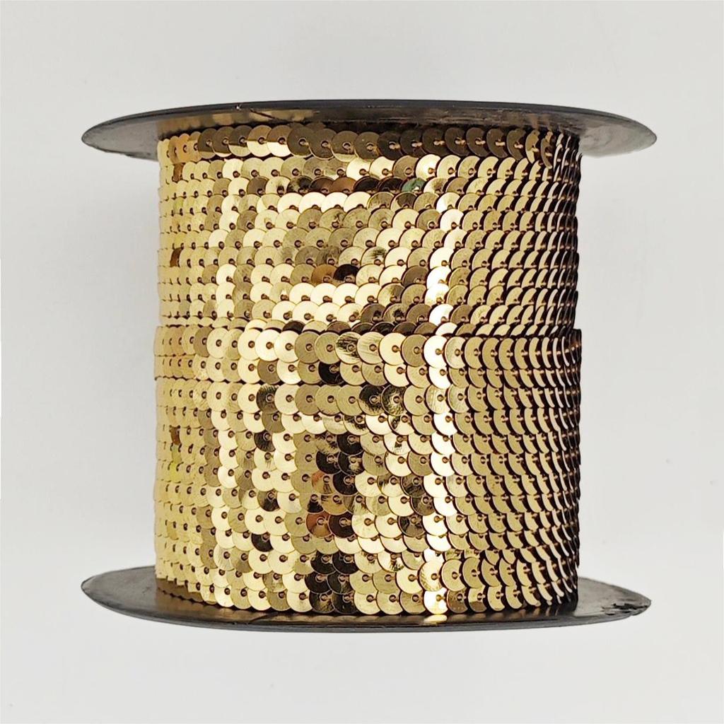 Eco-friendly 5mm Flat Lace PET Sequin Woven Ribbon for Shoe and Hat Accessories