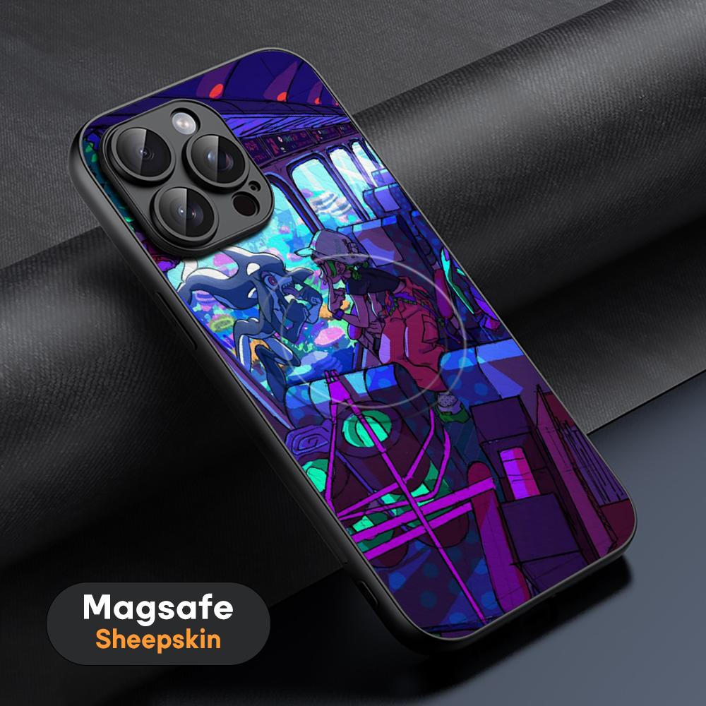 Zutomayo Anime Singer Pattern Design Phone Case For iPhone 17 16 15 14 13 12 11 Plus Pro Max  High-end Luxury Magsafe Sheepskin