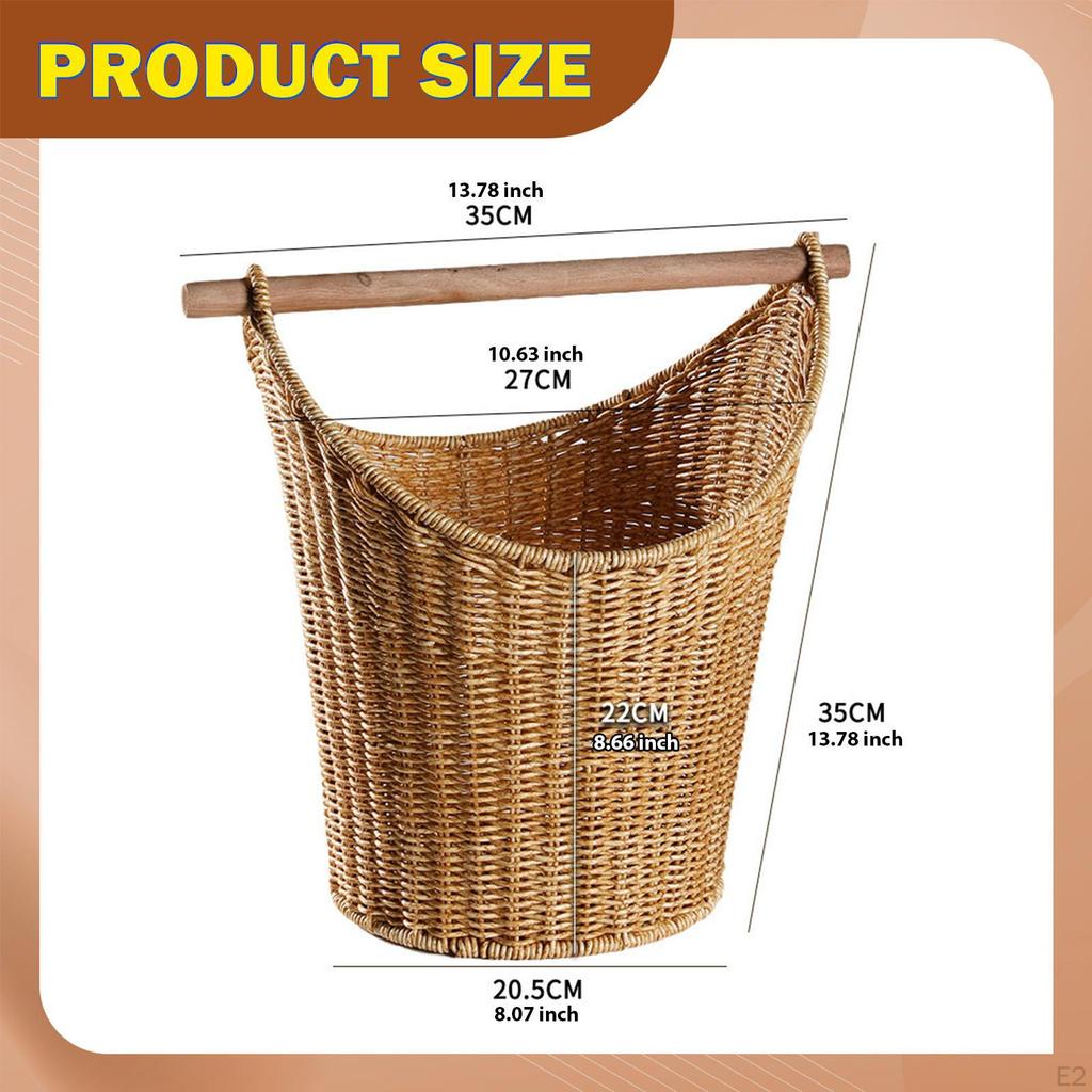 Coș de Depozitare Hârtie Igienică cu Bară Suport Rulă Economisire Spațiu Elegant Decor Acasă Ușor de Utilizat