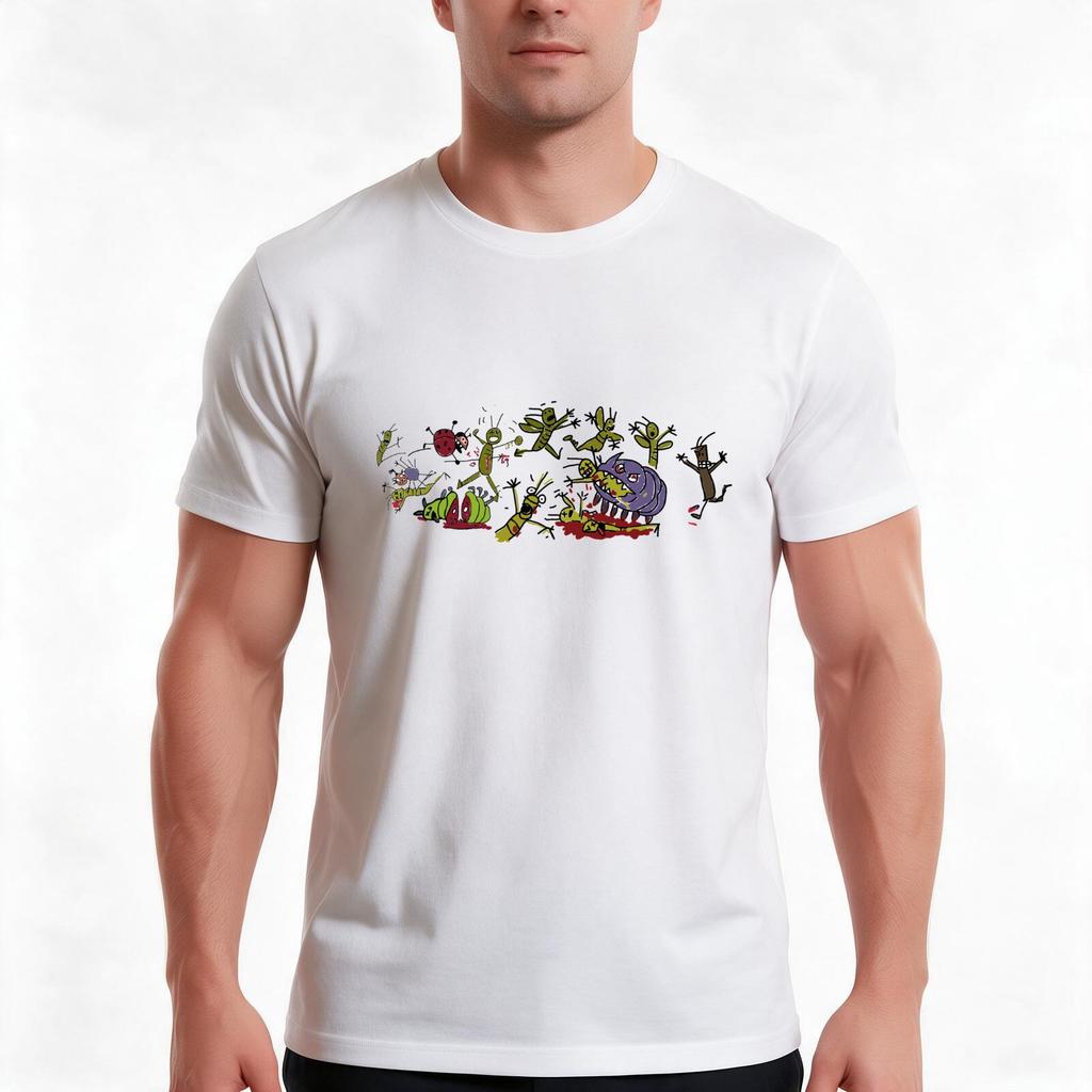 The Warrior Bugs A Bugs Life Tshirt Summer Casual Cotton Tee Oversized Streetwear Tops Vintage Graphic Print 100 Cotton