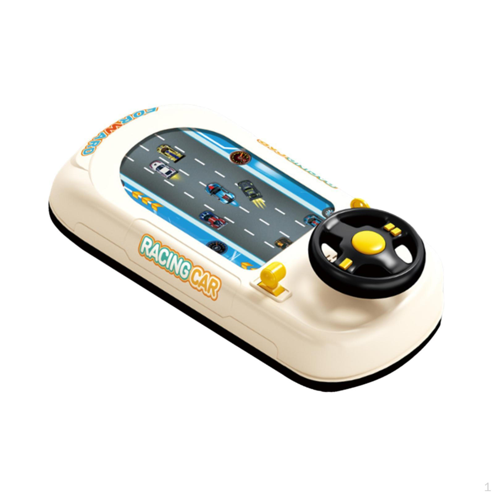 

Car Game with Steering Wheel, Music, Interactive And , Ideal Educational Simulation for Boys белый