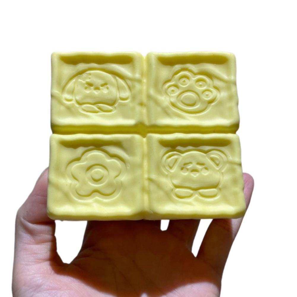 Milk Cube Soft Pinching Toys Slow Rising Decompression Toy Anti Stress Sensory Fidget Toys Shapeable Squeeze Toys Gift