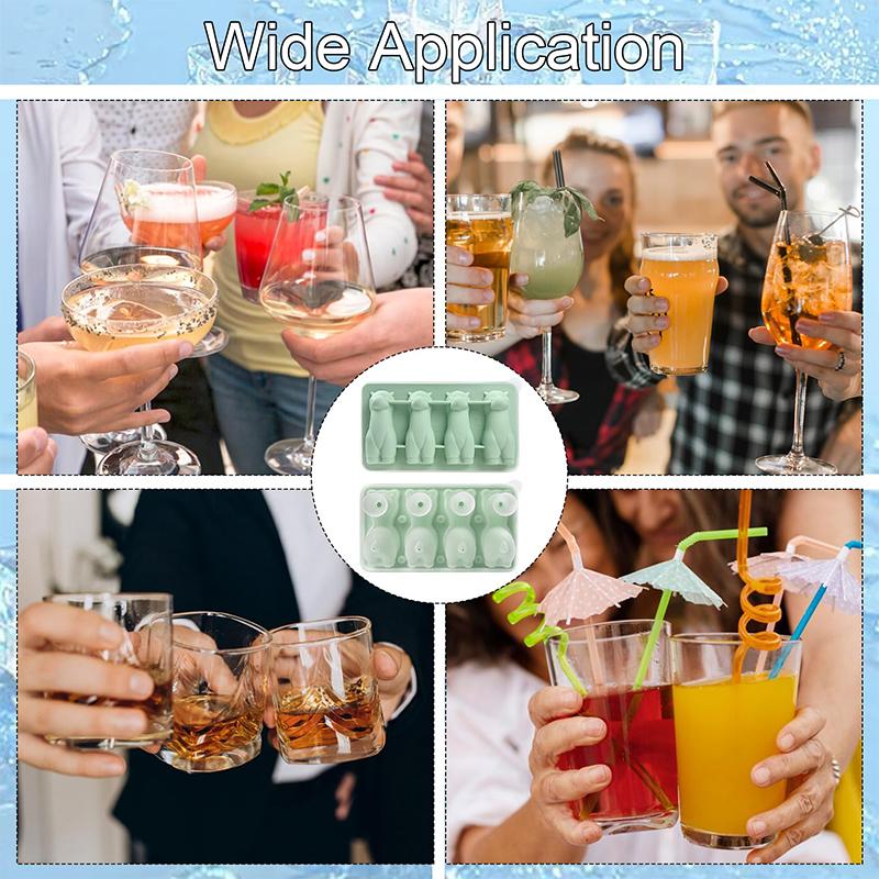 3D Alpaca Ice Cube Mold, Ice Cube Tray With Funnel With Funnel For Cocktails, Bourbon,Brandy, Whiskey Gifts For Men