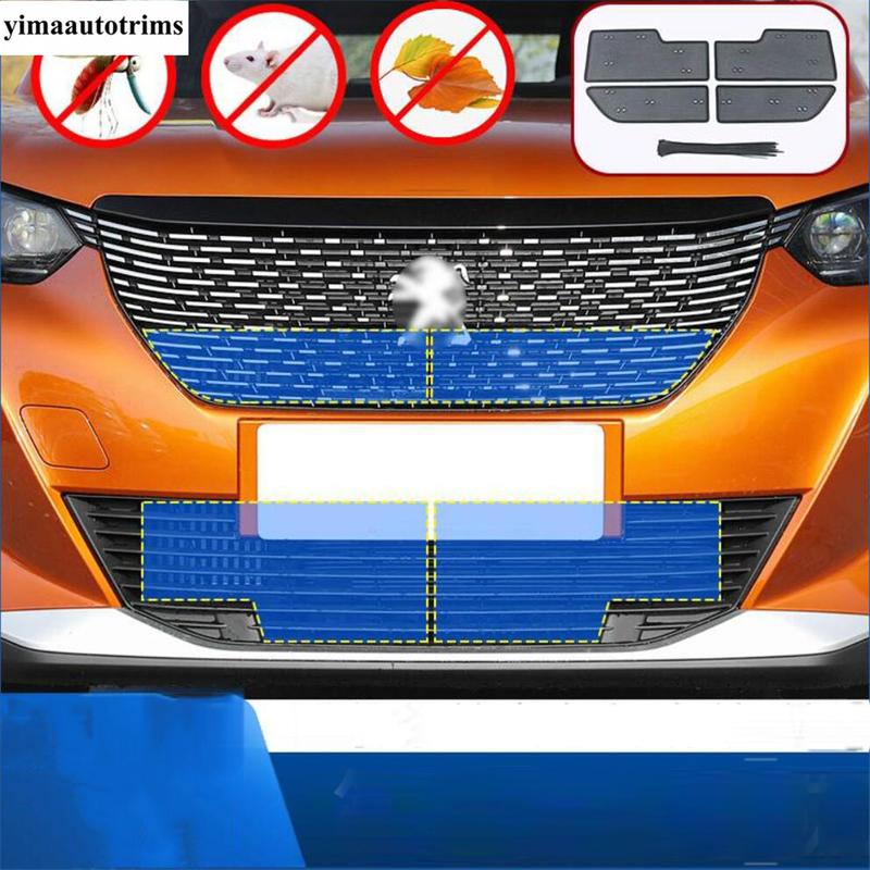 Car Front Middle Grille ect Screening Mesh ert Net Protection Trim Accessories Exterior For Peugeot 2008
