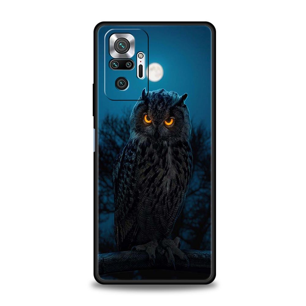 Cartoon Girl Gifts Lovely Owl Luxury Phone Case For Xiaomi Redmi Note 12 11 10 Pro Plus 9S 9 8 7 9T 8T 9C 9A 5G K40 Gaming Cover