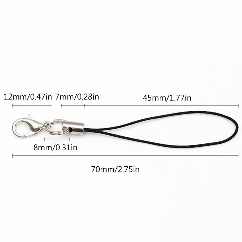 Kit Lanyard DIY pentru Telefon Sfoară pentru Telefon Pandantiv pentru Telefon Lanț pentru Telefon din Poliester Potrivit pentru Stick-uri USB Player MP3 Realizarea Bijuteriilor